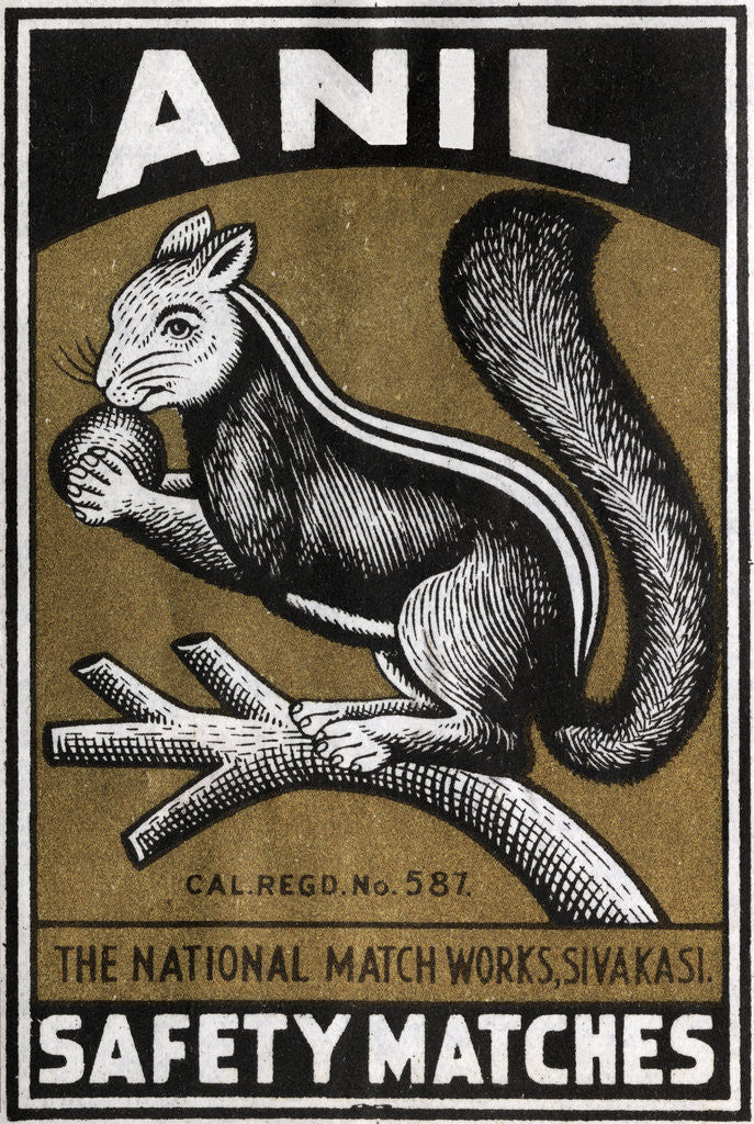 Detail of Anil Indian Matchbox Label by Anonymous