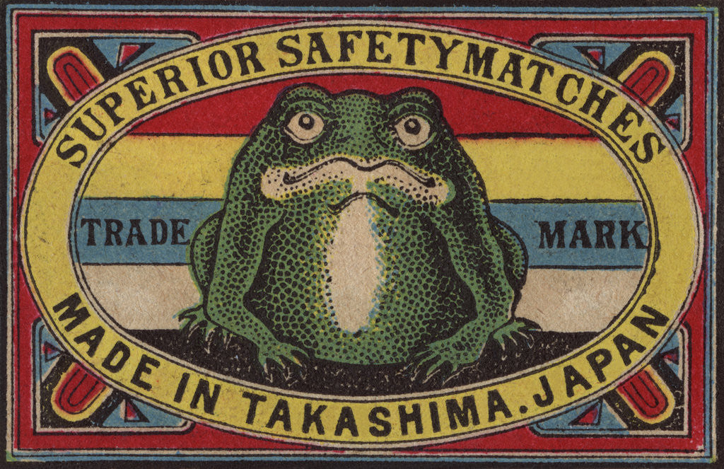 Detail of Superior Safety Matches Japanese Matchbox Label by Anonymous