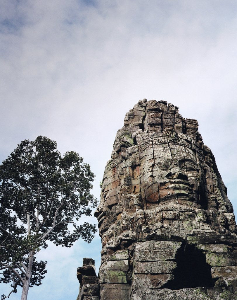 Detail of Stone Sculpture in Angkor, Cambodia by Anonymous
