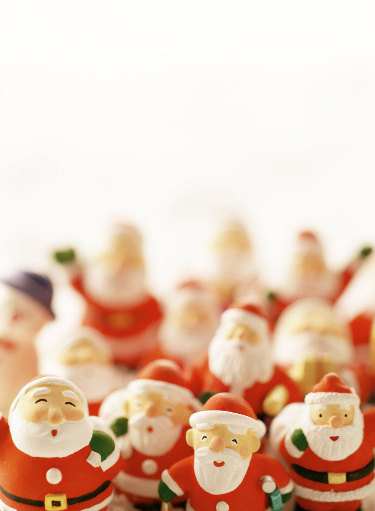 Detail of Group of Santa Figurines by Anonymous