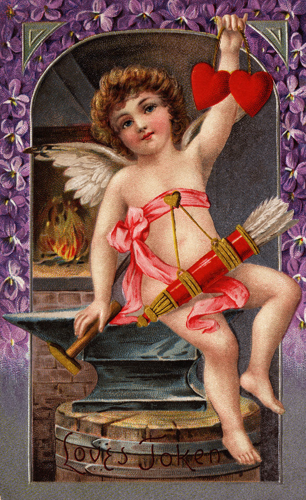 Detail of Love's Token Valentine Card by Anonymous