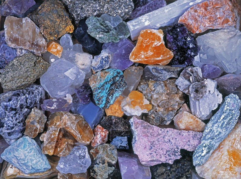 Detail of Assorted Minerals of the World by Corbis