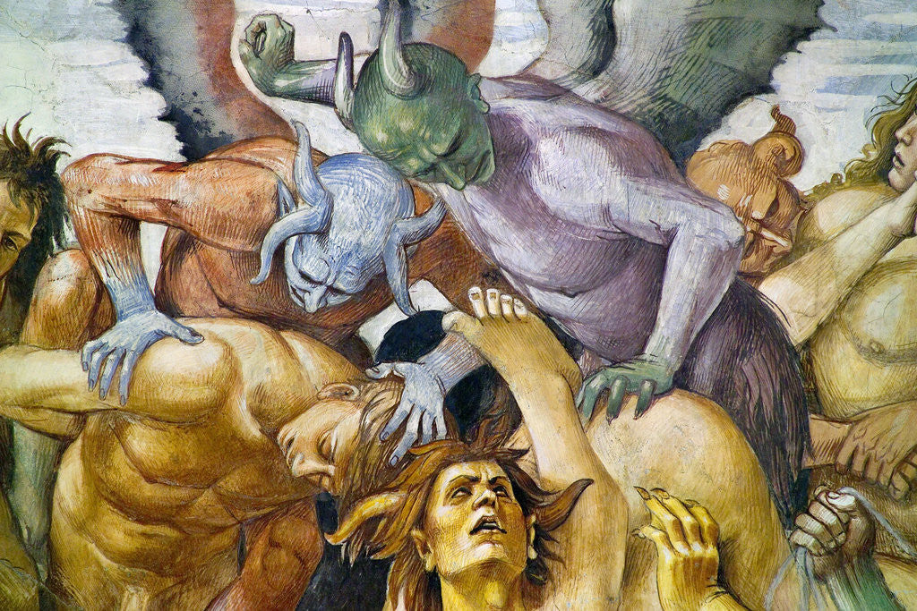 Detail of Detail of The Damned in Hell by Luca Signorelli