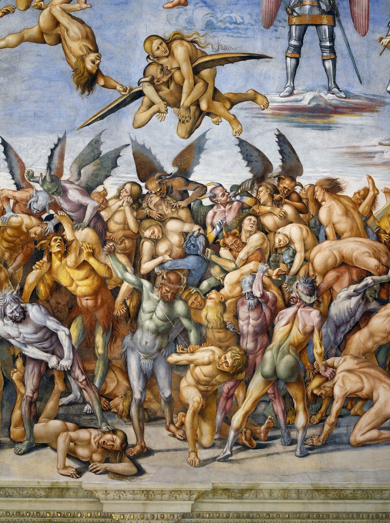 Detail of Detail of The Damned in Hell by Luca Signorelli