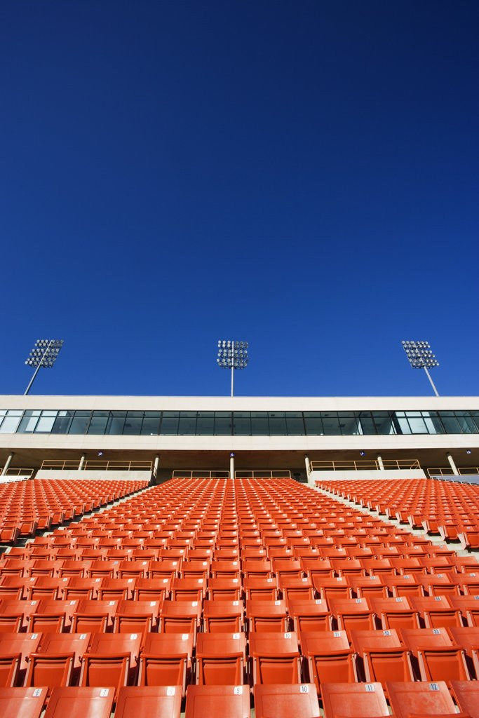 Detail of Empty Football Stadium Seats by Anonymous