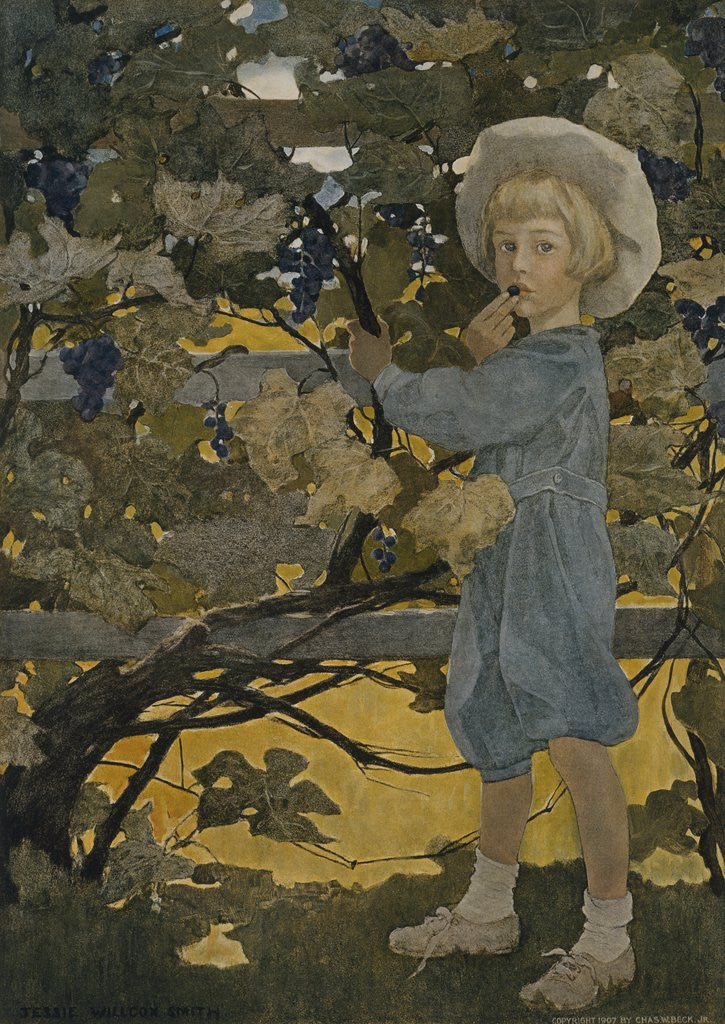 Detail of The Senses: Taste by Jessie Willcox Smith