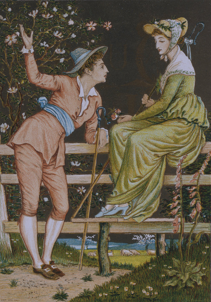 Detail of Come Be My Love by Walter Crane