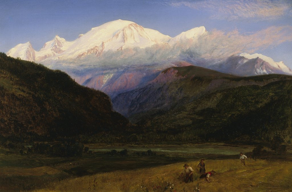 Detail of A View of Mont Blanc from Servoz, France by Henry Moore