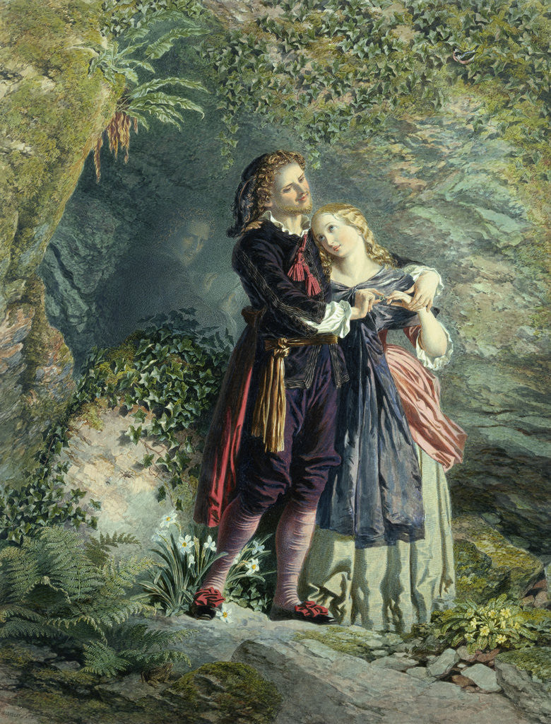 Detail of Ferdinand and Miranda by Henry Anelay