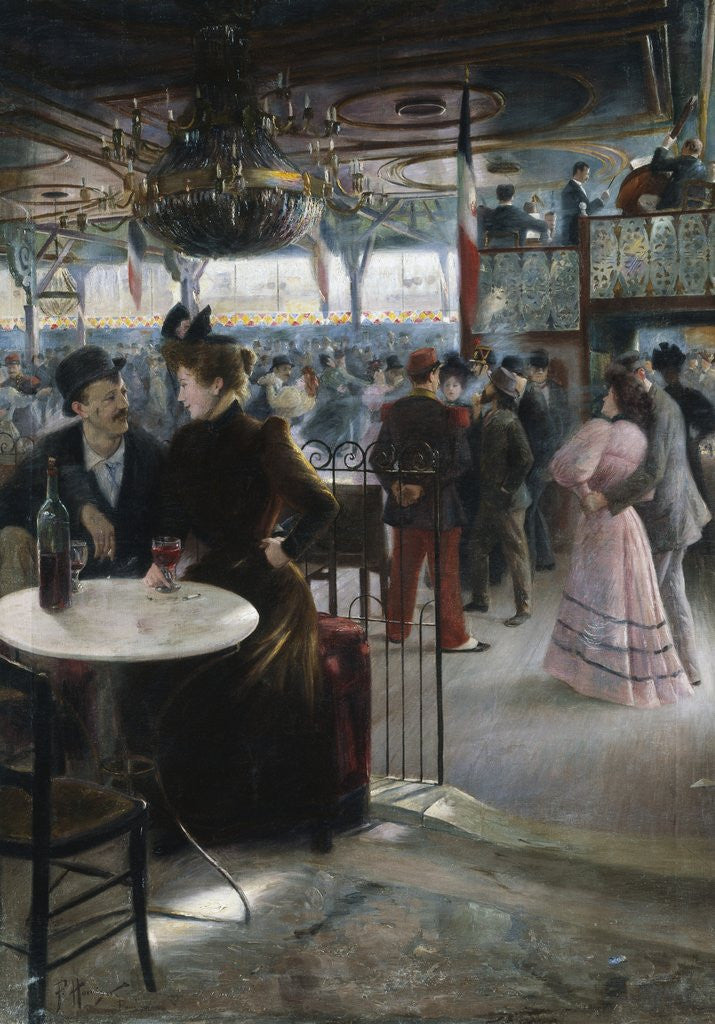 Detail of Moulin de la Galette by Paul Hoeniger