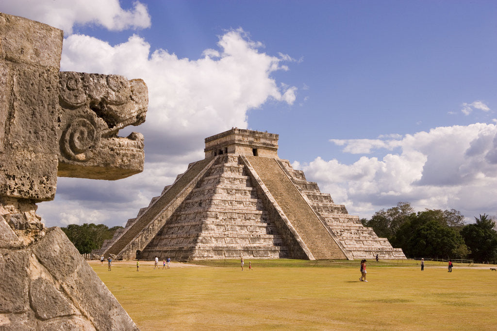 Detail of Pyramid of Kukulcan by Anonymous