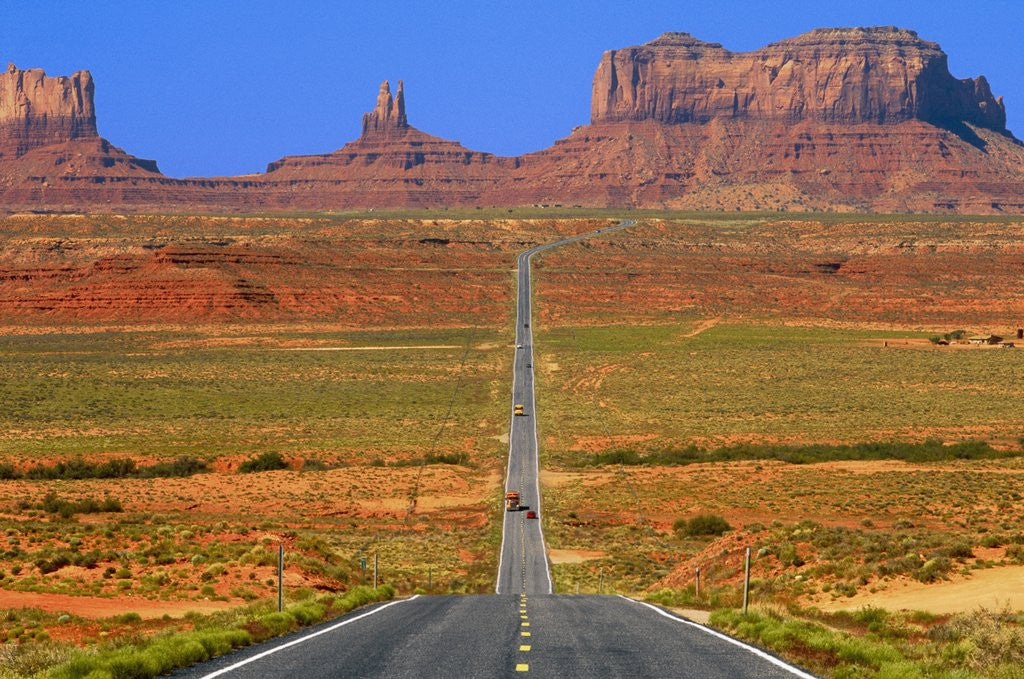 Detail of Highway Leading to Monument Valley by Anonymous