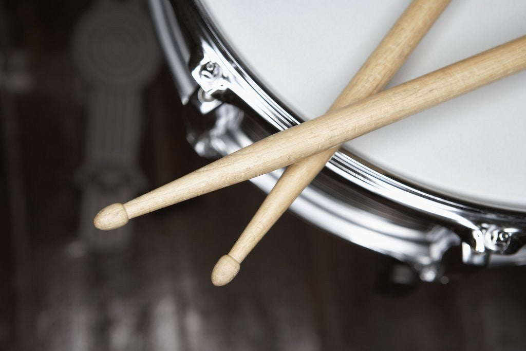 Detail of Snare Drum and Drumsticks by Anonymous