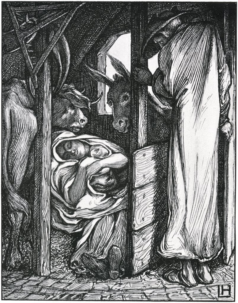 Illustration of the Nativity by Laurence Housman