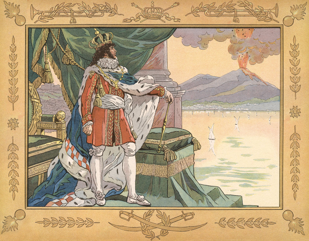 Detail of Illustration of Joachim Murat as the King of Naples by Jacques Onfroy de Breville