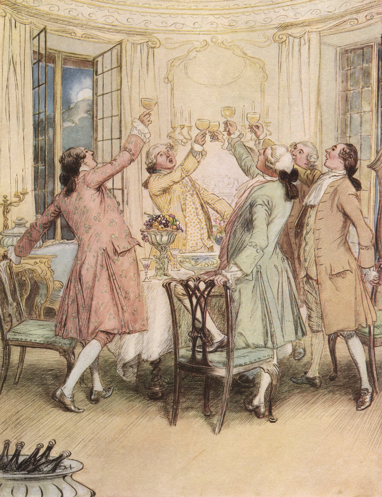 Detail of Let the Toast Pass by Hugh Thomson