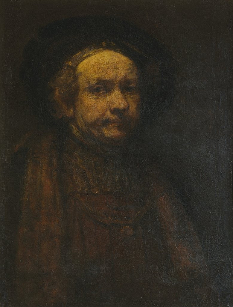 Detail of Self-Portrait as an Old Man by Rembrandt van Rijn