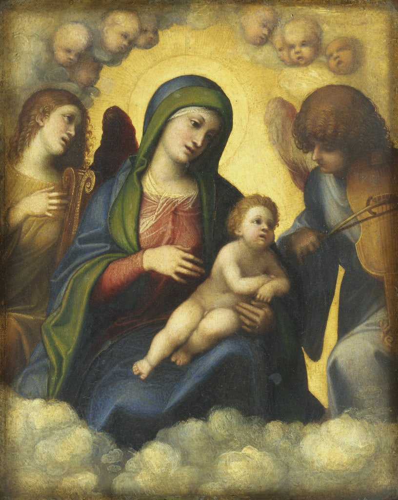 Detail of Madonna and Child in Glory by Correggio