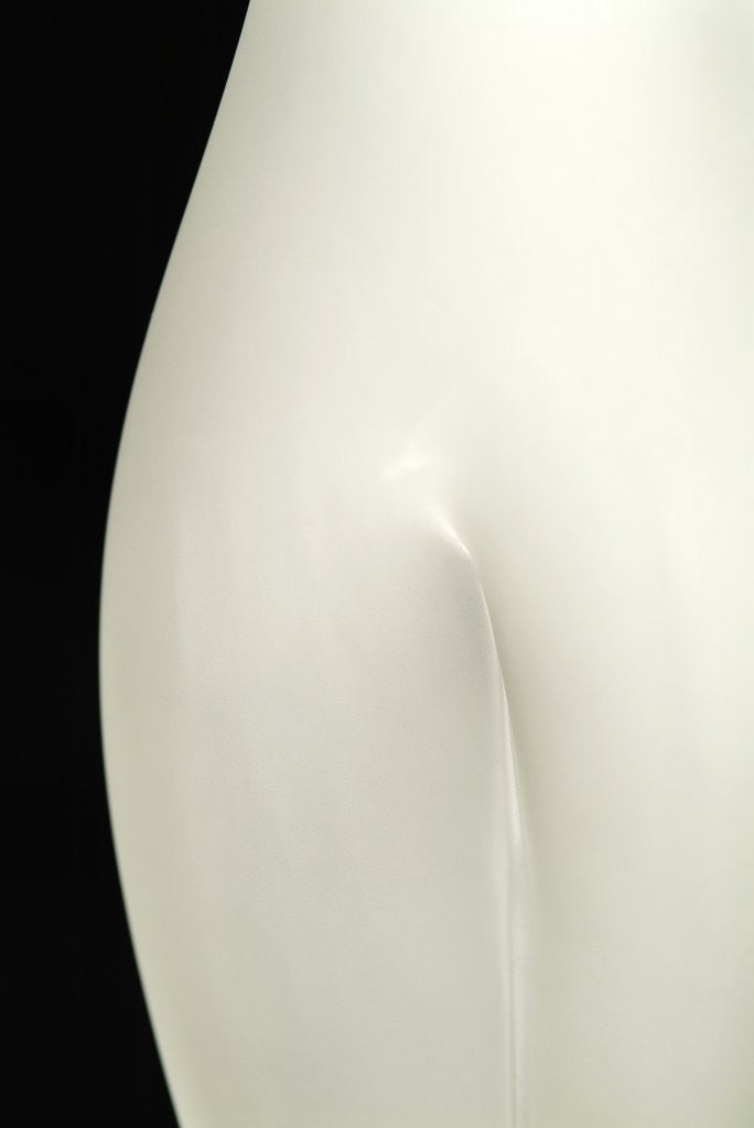 Detail of A small crevice is seen on a white surface by Anonymous