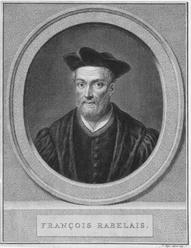 Detail of Portrait of Francois Rabelais by Pieter Tanje