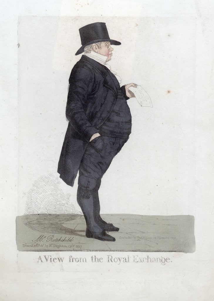 Detail of A View from the Royal Exchange by Richard Dighton