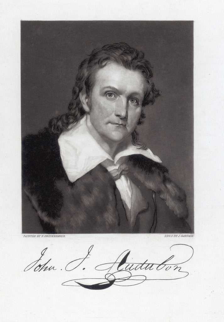 Detail of Portrait of John James Audubon by John Sartain
