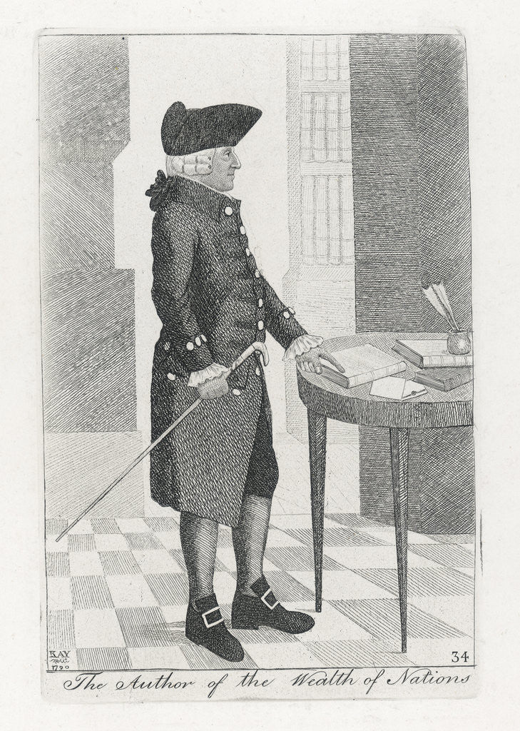 Detail of The Author of the Wealth of Nations by John Kay