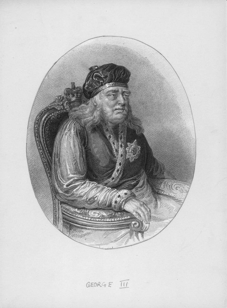 Detail of Portrait of King George III by Anonymous