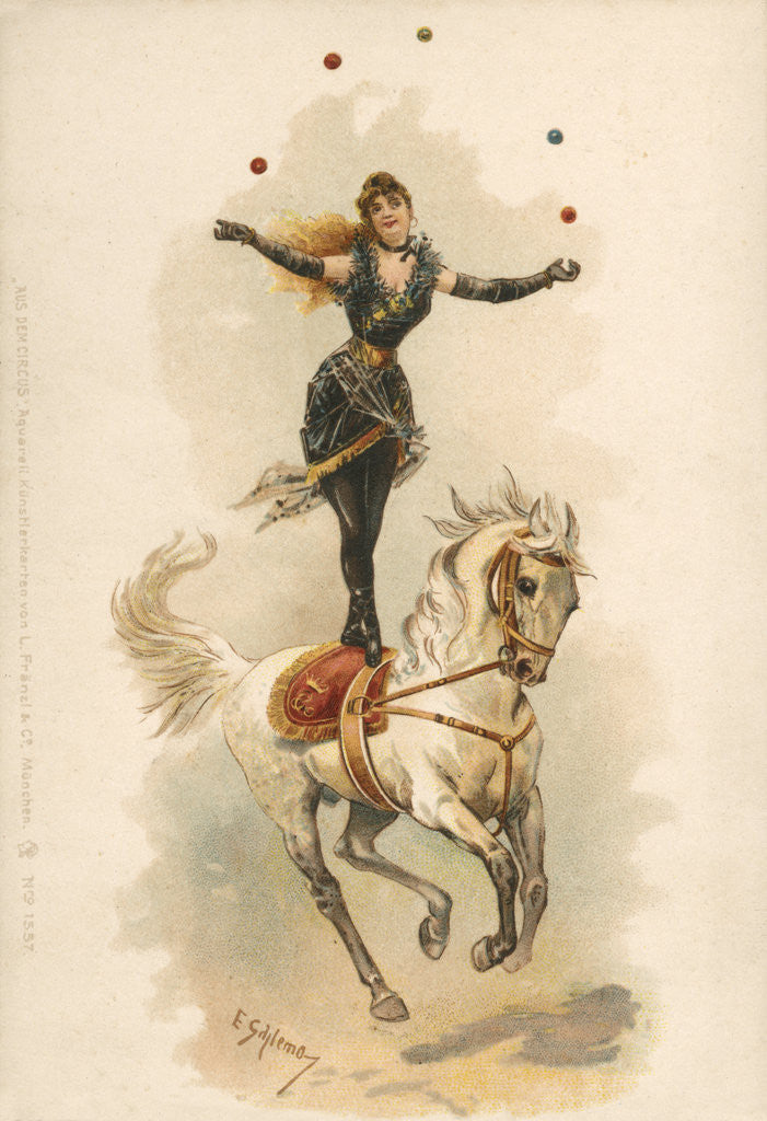 Detail of At the Circus Postcard by Anonymous