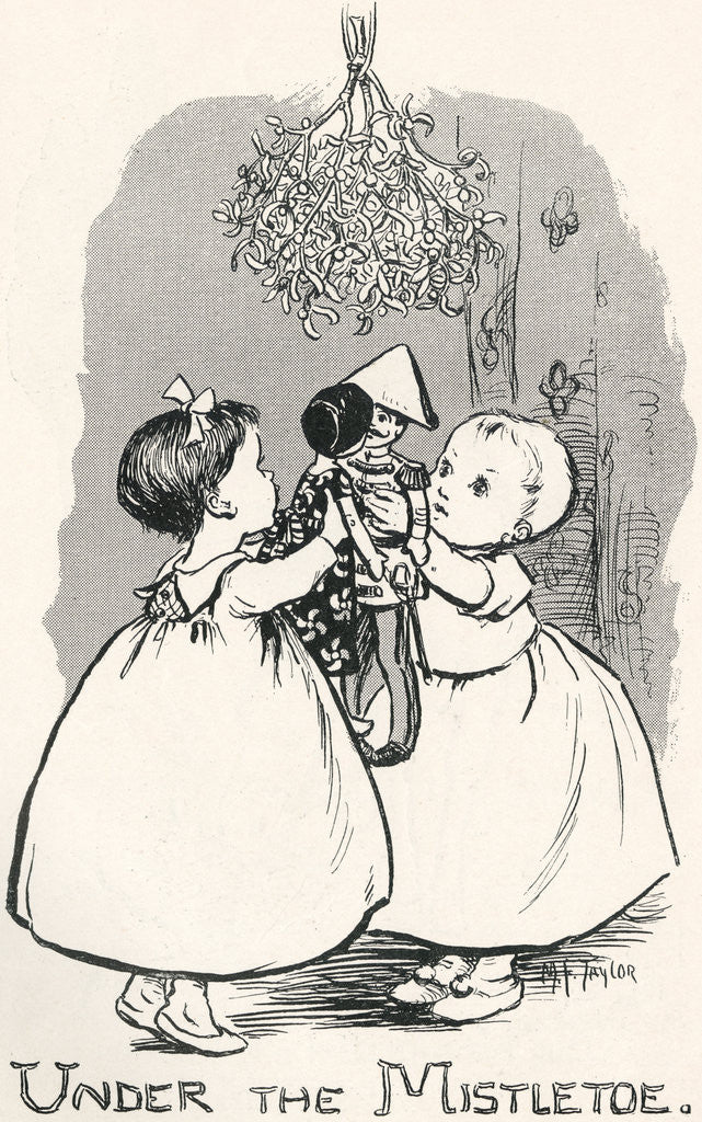 Detail of Under the Mistletoe by M.F. Taylor