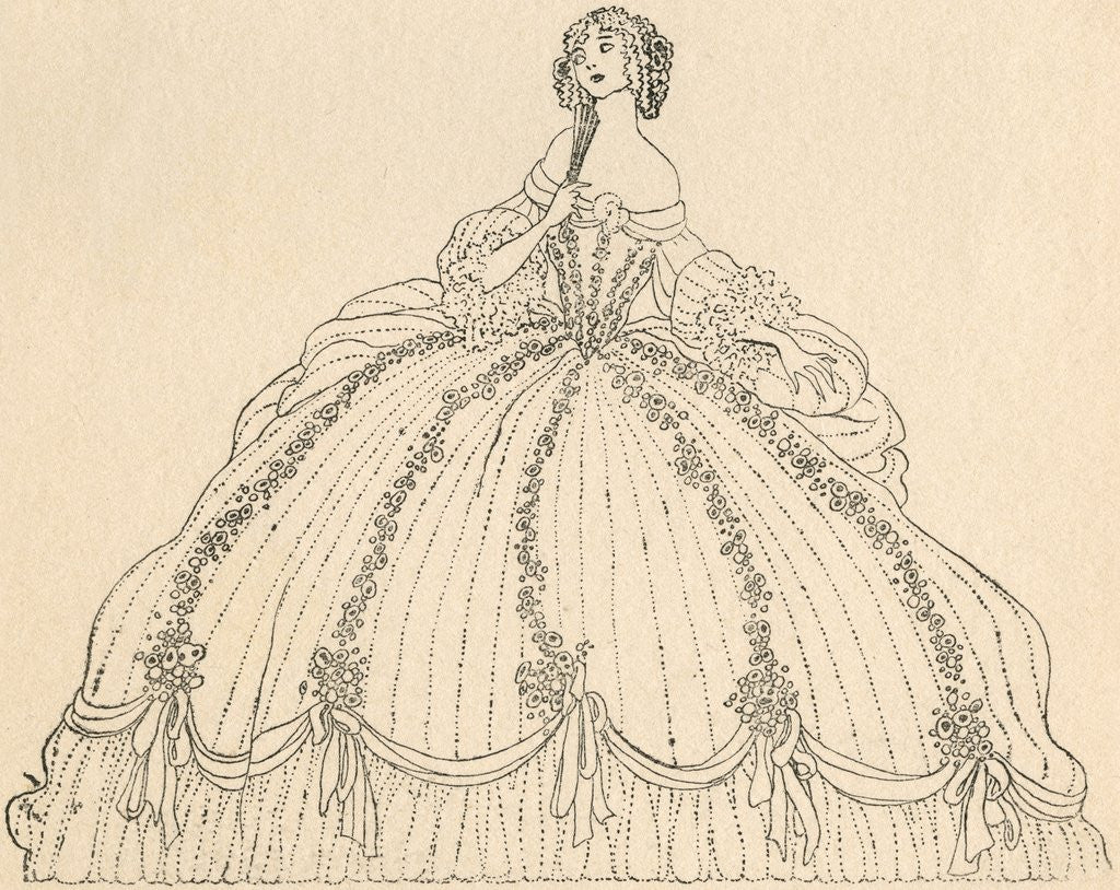 Detail of Illustration of Cinderella at the Ball by Jennie Harbour