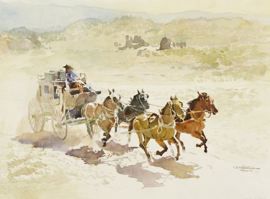 Detail of Pursuit by LaVere Hutchings