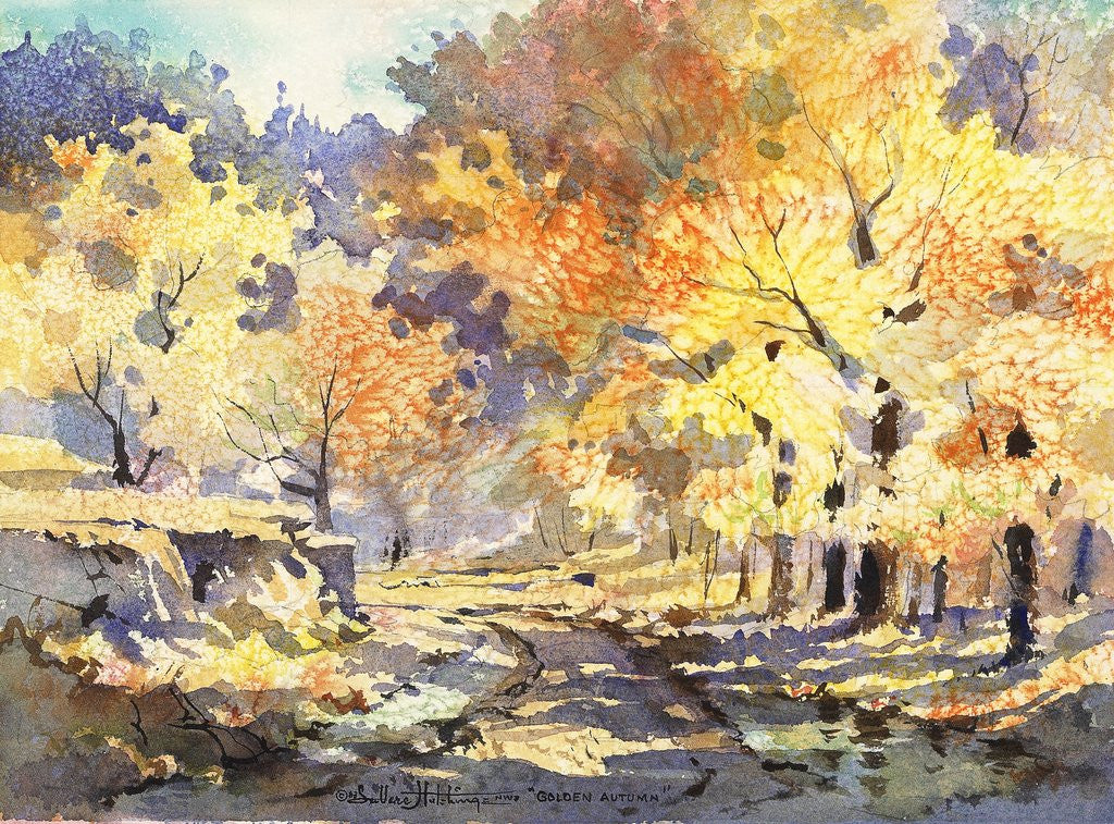 Detail of Golden Autumn by LaVere Hutchings