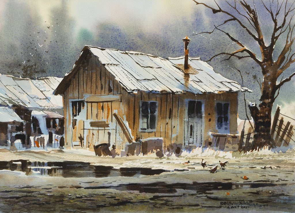 Detail of A Wet Day by LaVere Hutchings