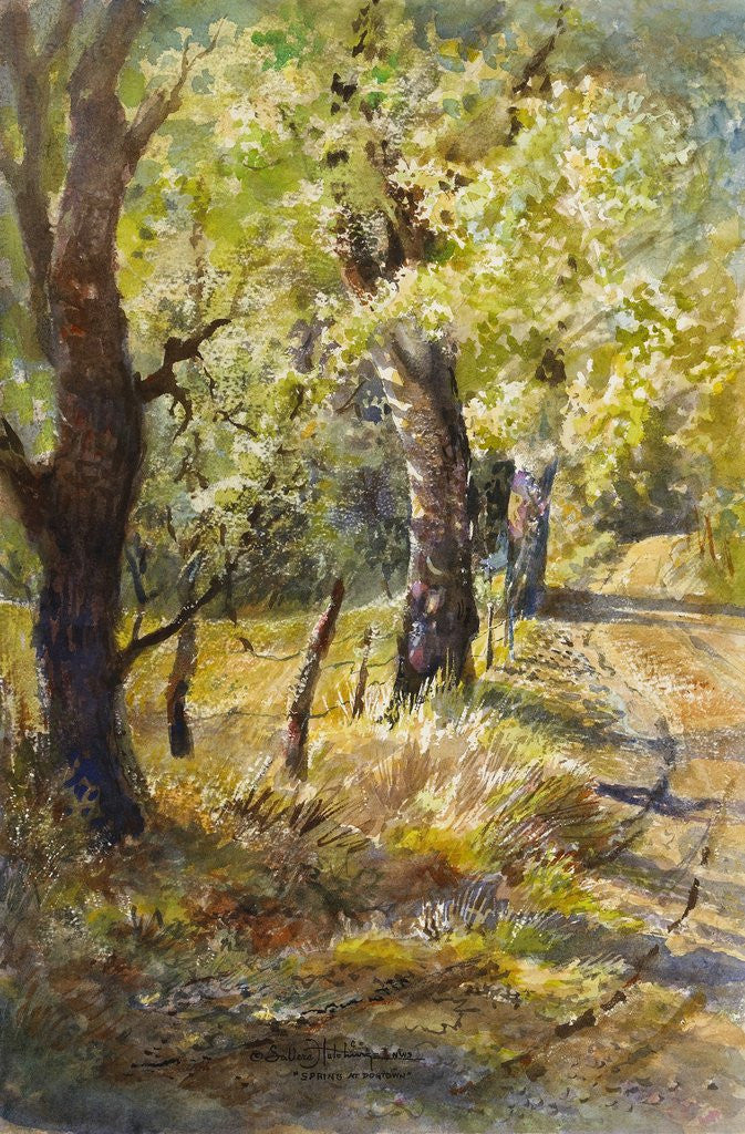 Detail of Spring at Dogtown by LaVere Hutchings