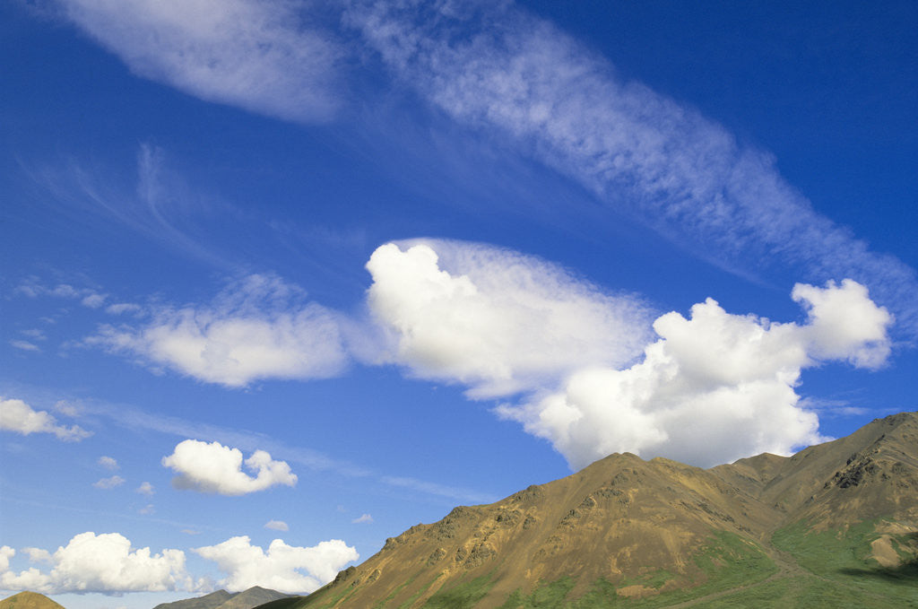 Detail of Clouds and Sky Above Mountains by Anonymous