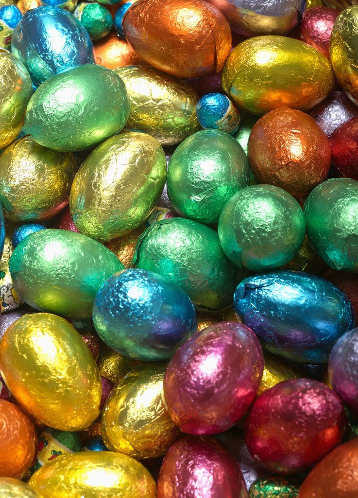 Detail of Colorful Chocolate Eggs by Anonymous