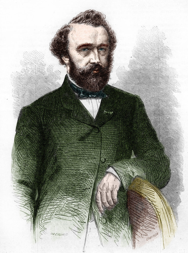 Detail of Portrait of Adolphe Sax by Anonymous
