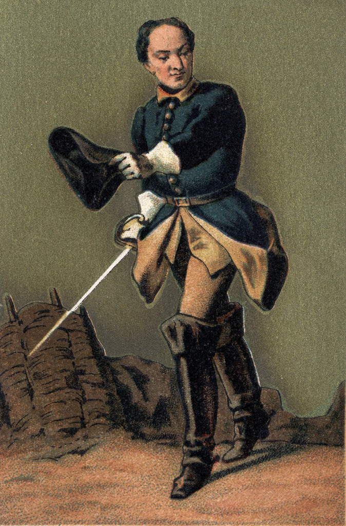 Detail of Portrait of Charles XII, King of Sweden by Anonymous