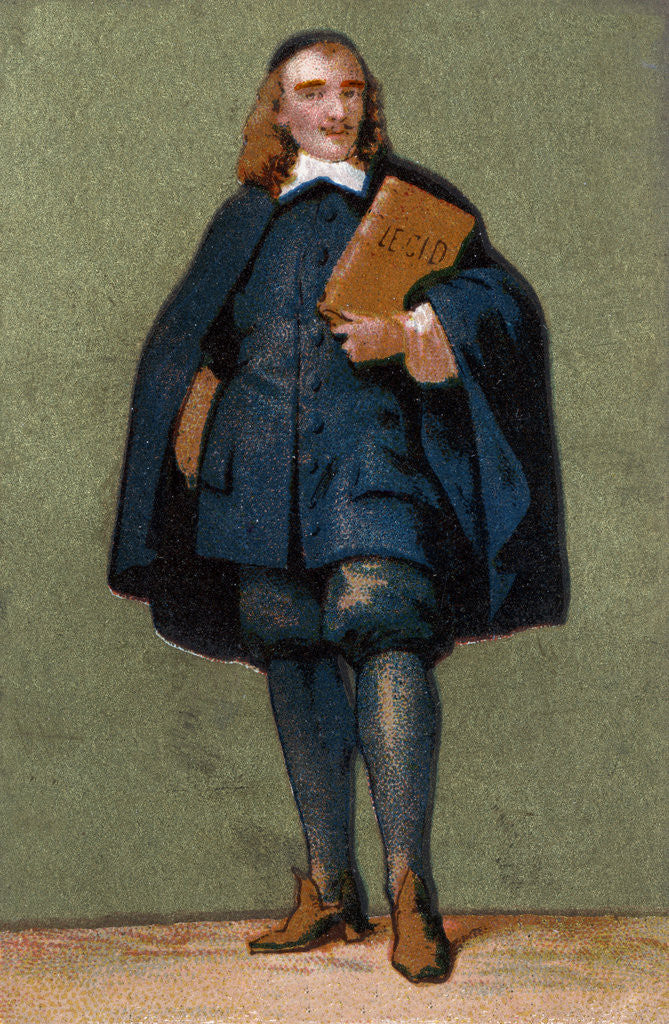 Detail of Portrait of Pierre Corneille by Anonymous