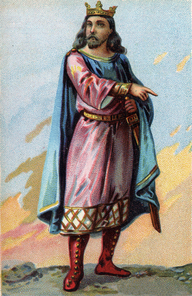 Detail of Portrait of Clothaire II, King of the Franks by Anonymous