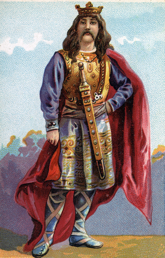 Detail of Portrait of Chilperic I, King of Neustria by Anonymous