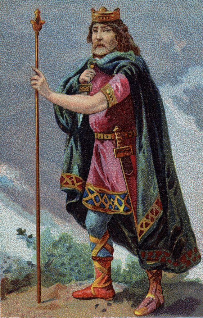 Detail of Portrait of Clotaire I, King of the Franks by Anonymous