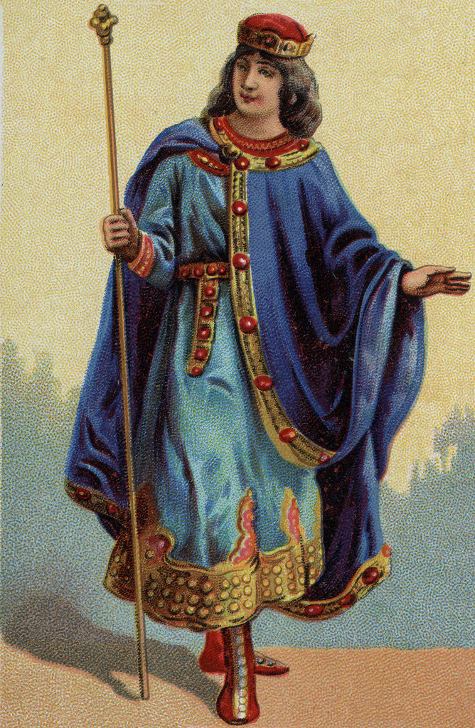 Detail of Portrait of Dagobert II, King of Austrasia by Anonymous