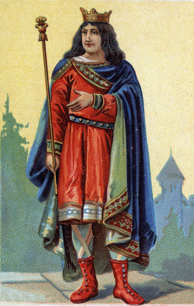 Detail of Portrait of Childebert III, King of Neustria and Burgundy by Corbis