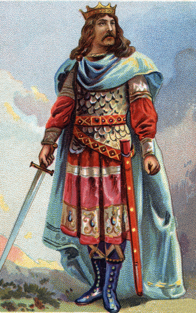 Detail of Portrait of Clothaire IV, King of Austrasia by Anonymous