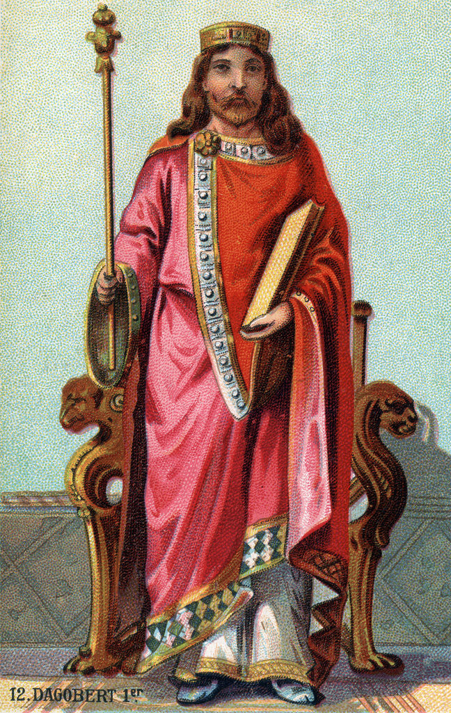 Detail of Portrait of Dagobert I, King of Austrasia and Franks by Anonymous