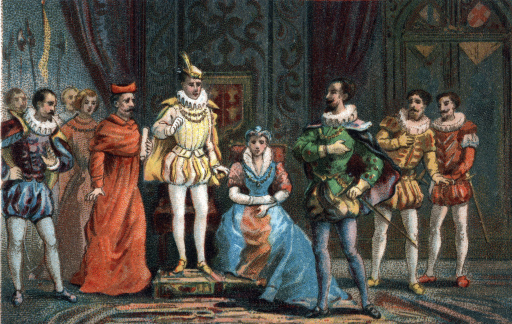 Detail of Illustration of King Francis II and His Court by Anonymous