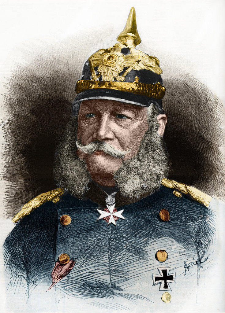 Detail of Portrait of Wilhelm I of Prussia by Anonymous