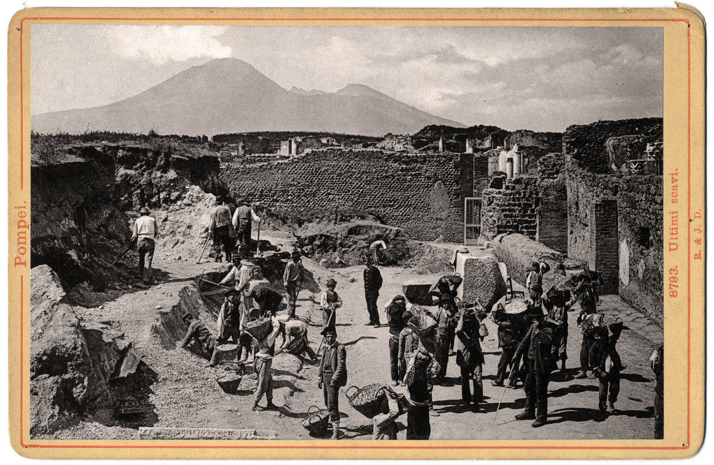 Detail of Archaeological Excavation at Pompeii by Anonymous